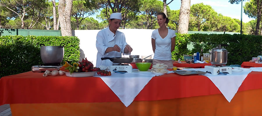 Italienische mediterrane Kochschule 2015 Jesolo
